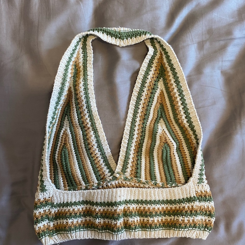 Striped Crochet Top - Picture 2 of 2